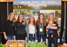 The team from Jacobs Farm-Del Cabo: Chris Miele, Monica Jacobs, Shannon Youmans, Wylie Bird, Kyla Oberman and her 3-month old son Hudson.